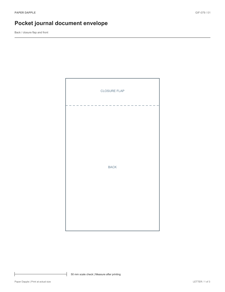 Preview of Small document wallet patterns