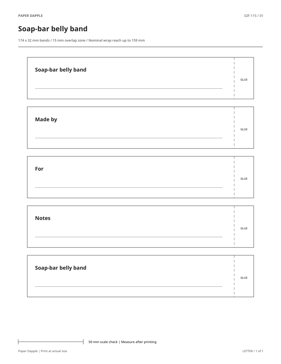 Preview of Soap-bar belly band