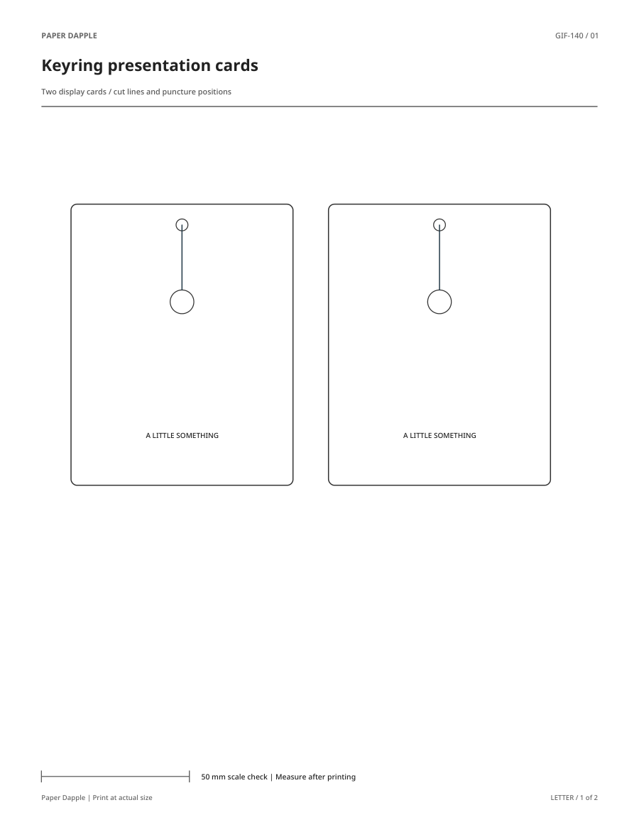 Preview of Keyring presentation cards