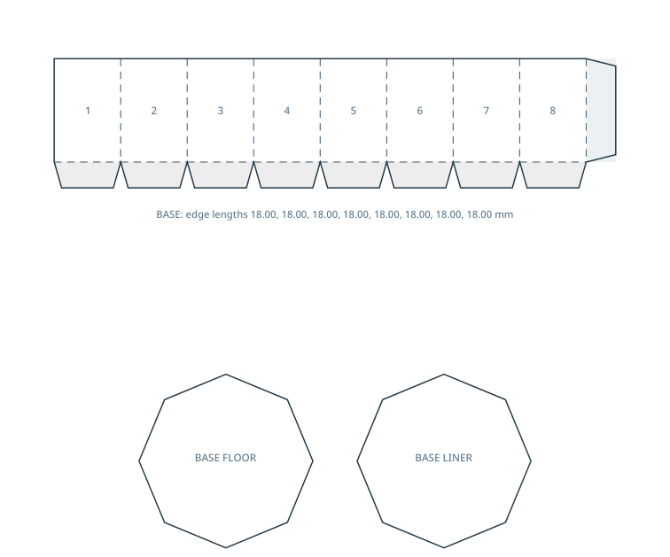 Preview of Octagonal presentation box