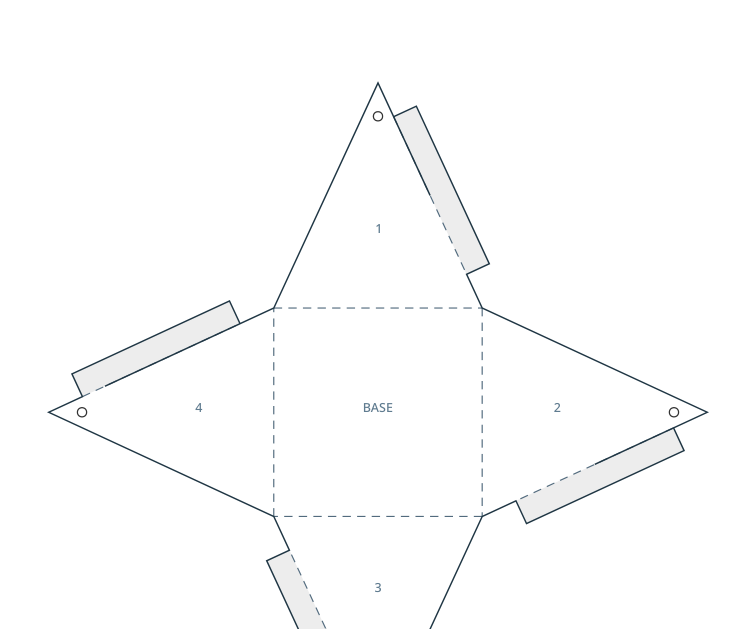 Preview of Pyramid favor carton