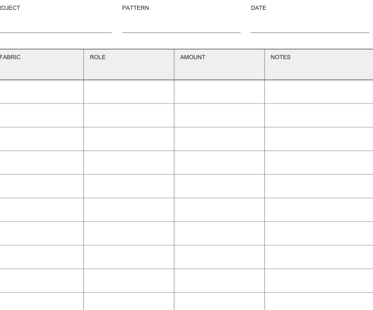 Preview of Quilt fabric pull planner