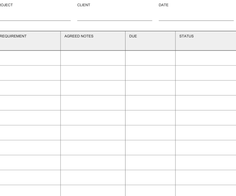 Preview of Art commission intake worksheet