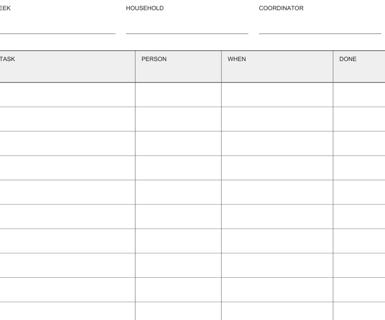 Preview of Family task assignment board