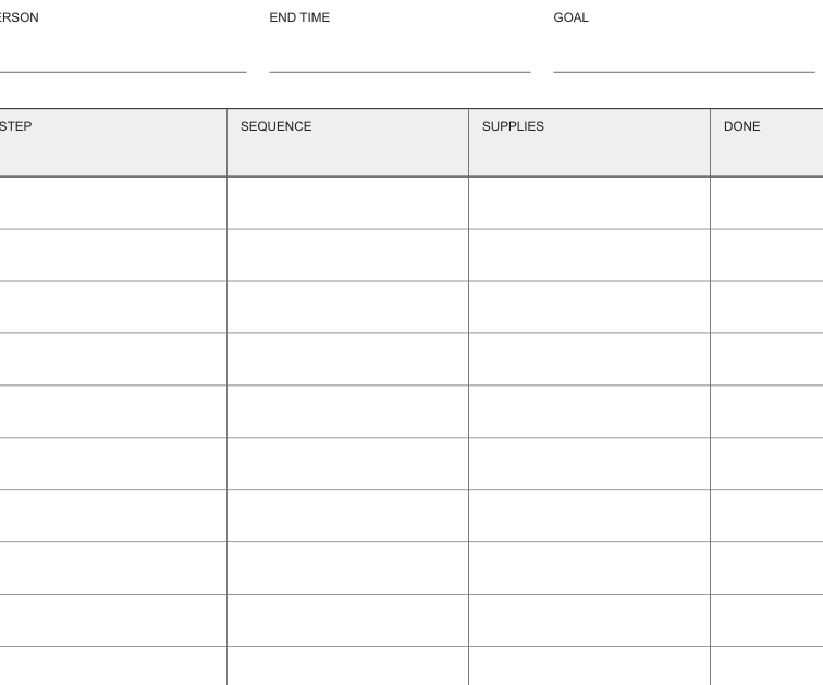 Preview of Evening routine builder