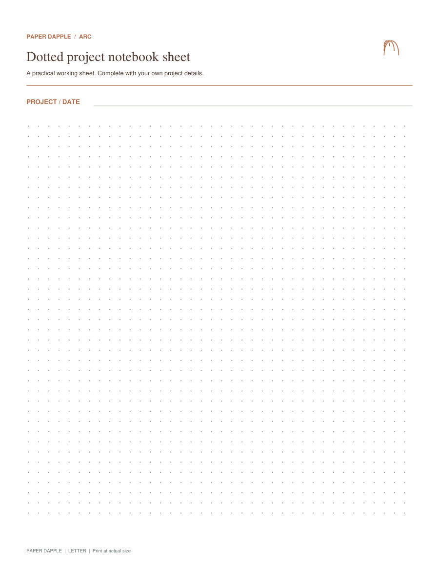 Preview of Dotted project notes
