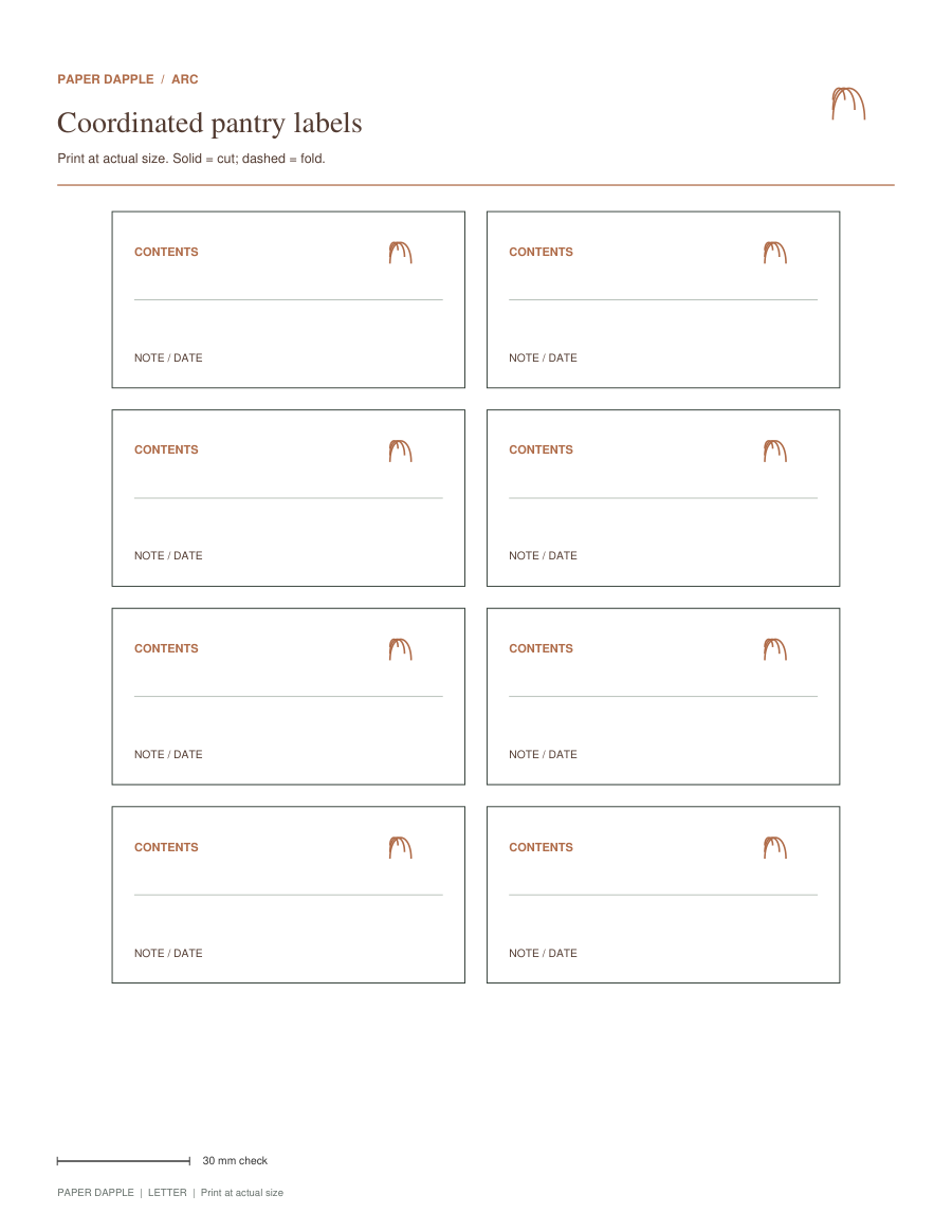 Preview of Pantry bin labels