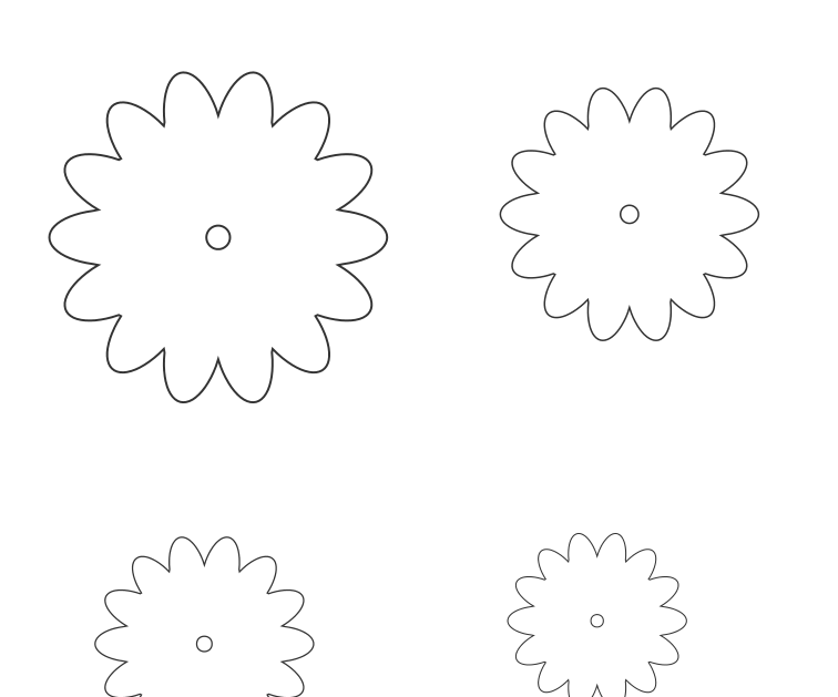 Preview of Layered sunflower pattern