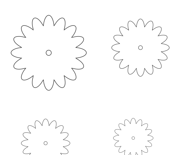 Preview of Layered dahlia pattern