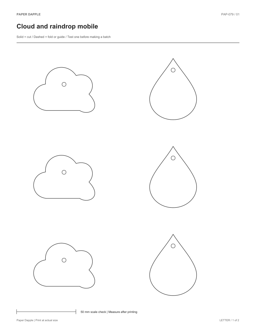 Preview of Cloud and raindrop mobile