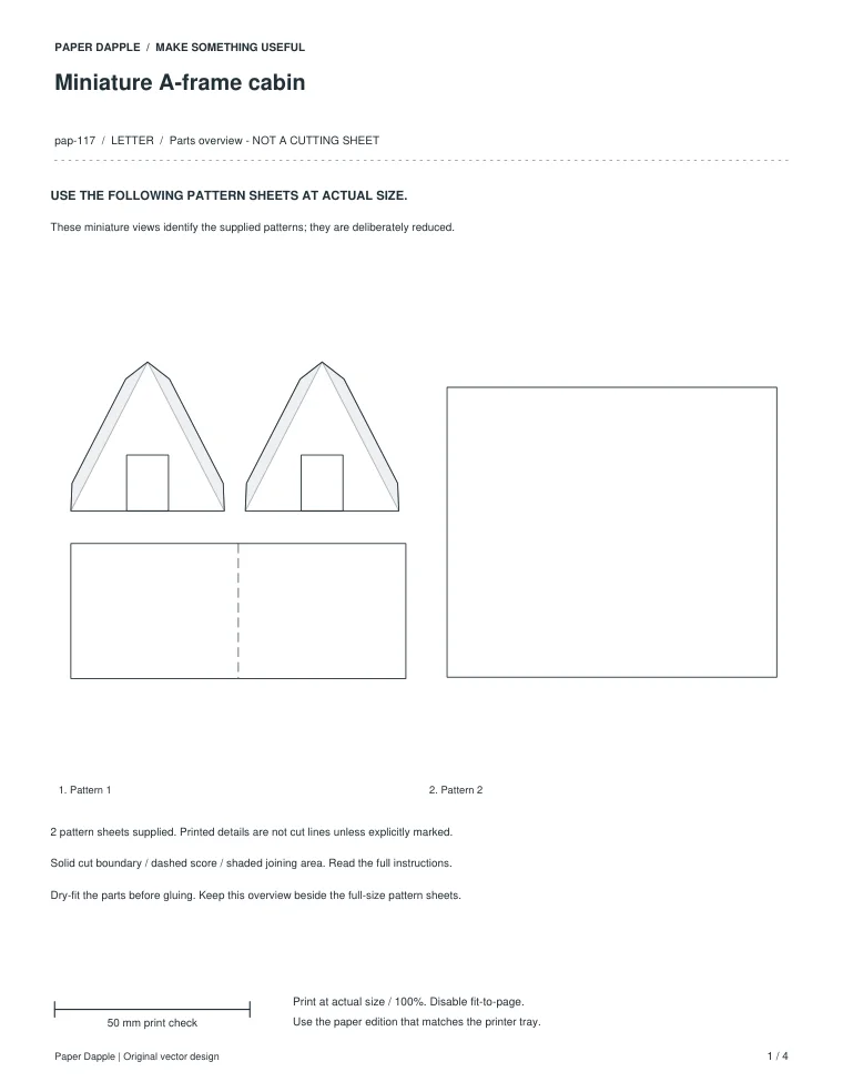 Preview of Miniature A-frame cabin
