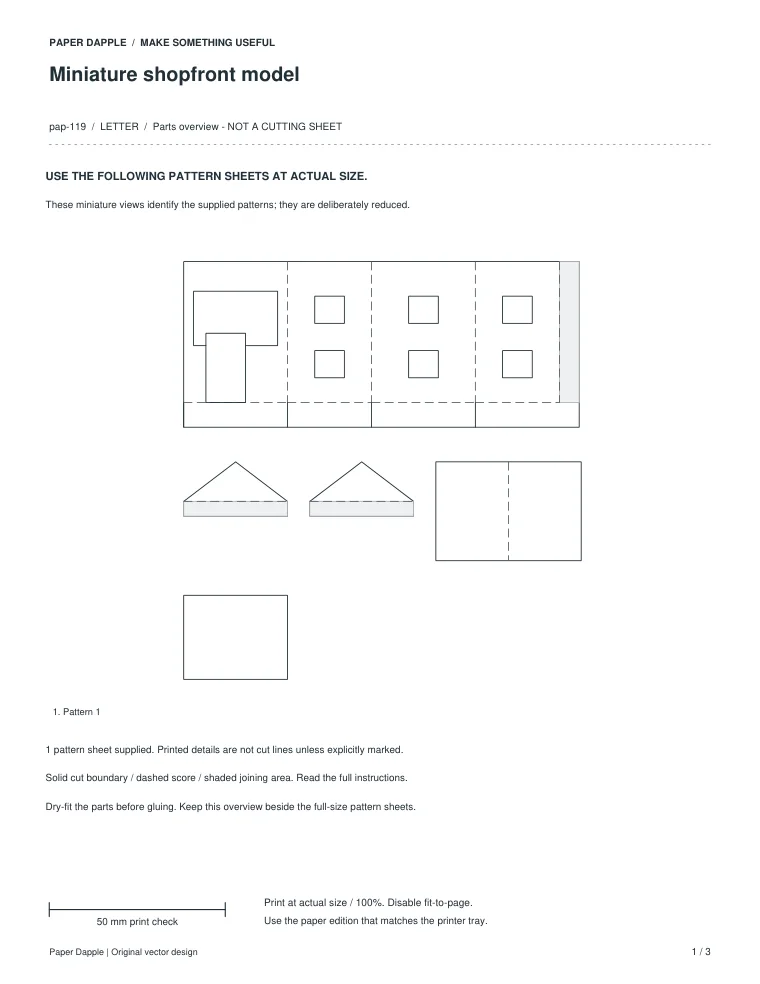 Preview of Miniature shopfront model