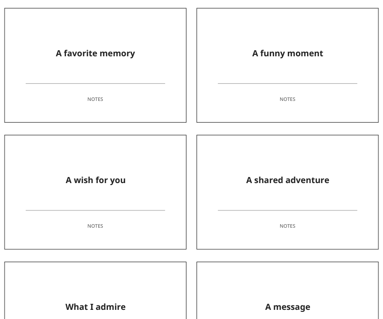 Preview of Birthday memory cards