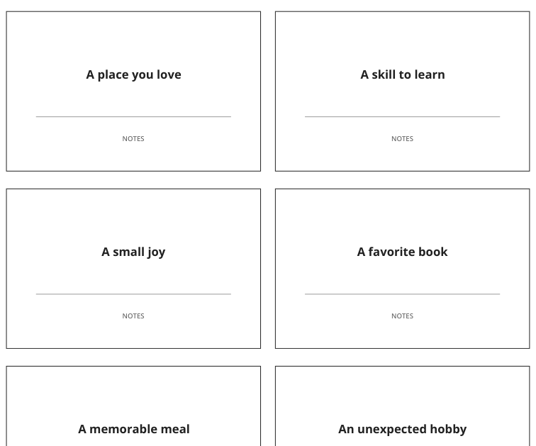 Preview of Icebreaker conversation cards