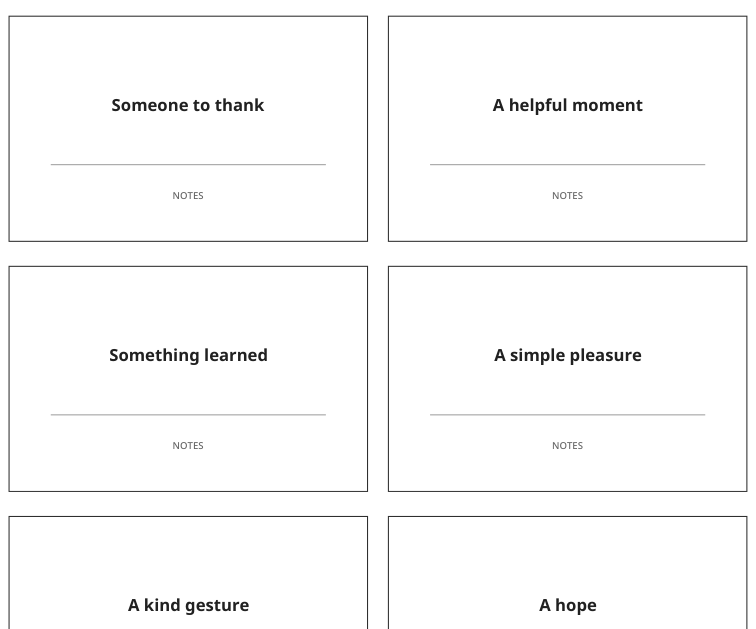 Preview of Gratitude conversation cards