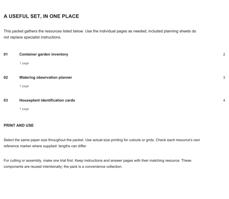Preview of Container garden planning kit