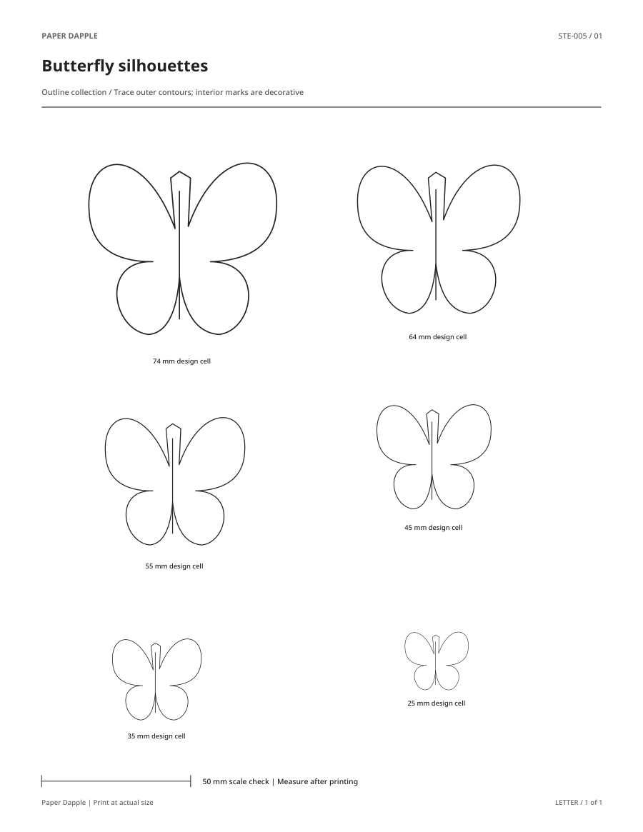 Preview of Butterfly silhouettes