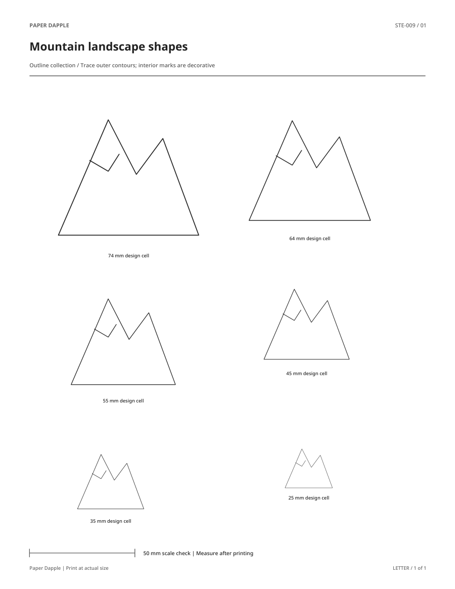 Preview of Mountain landscape shapes