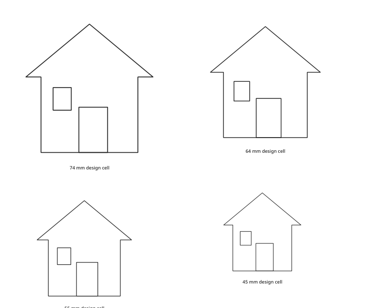 Preview of Gingerbread house outlines