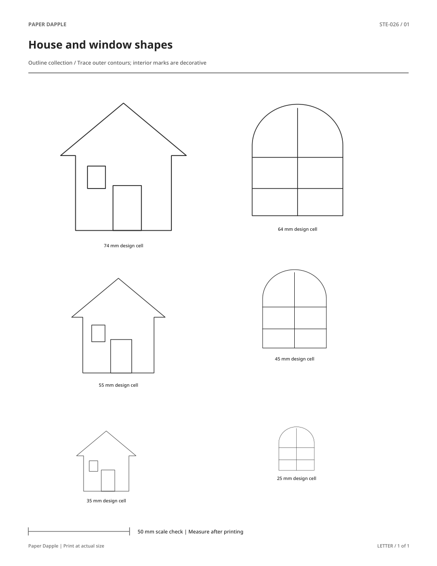 Preview of House and window shapes