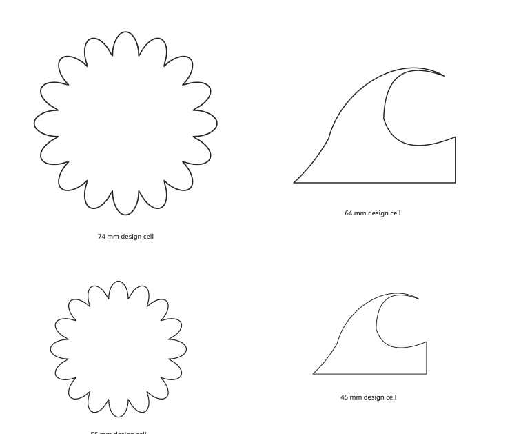 Preview of Scallop and wave border patterns