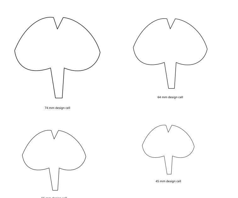 Preview of Ginkgo leaf outlines