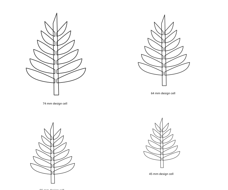 Preview of Fern frond outlines
