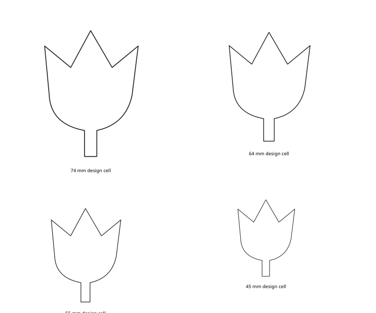 Preview of Tulip petal and leaf patterns