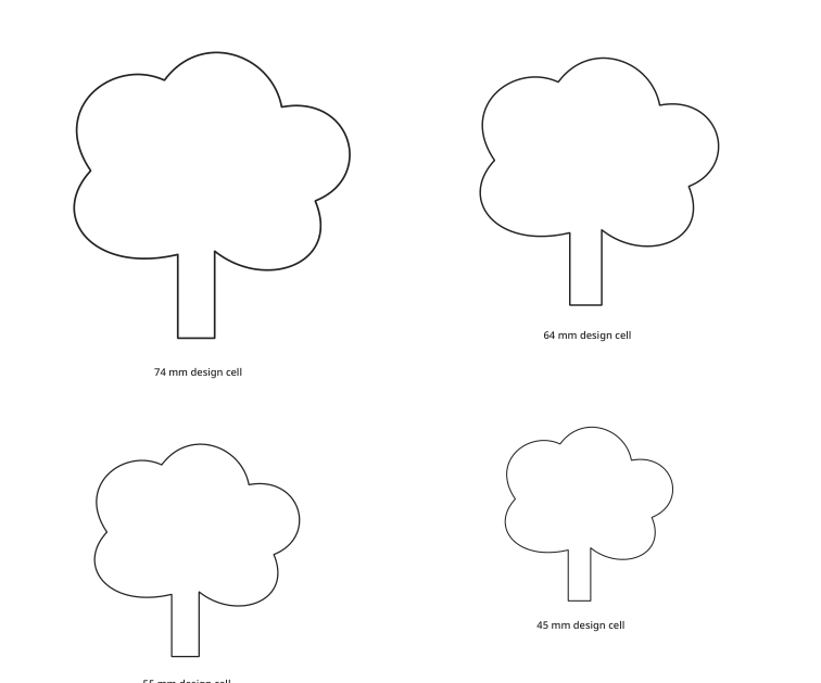 Preview of Deciduous tree silhouettes