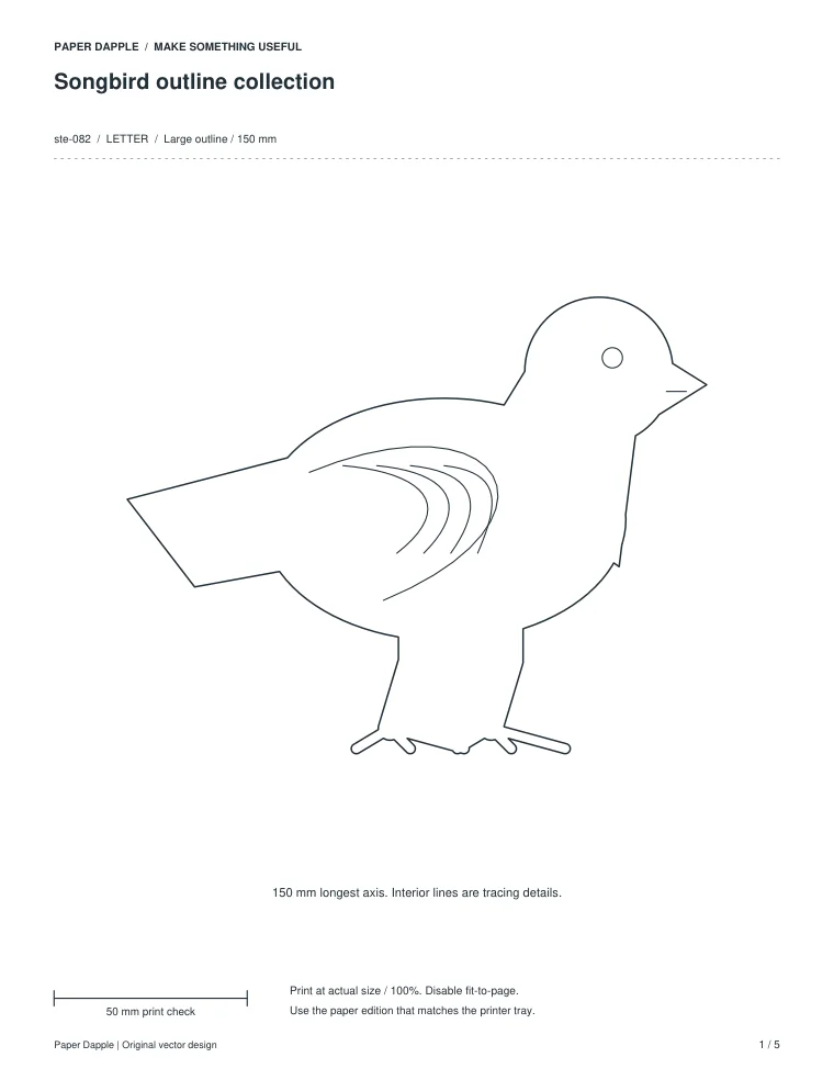 Preview of Songbird outline collection