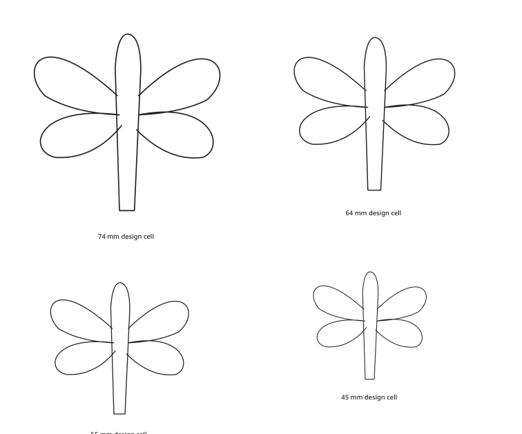 Preview of Dragonfly outline collection