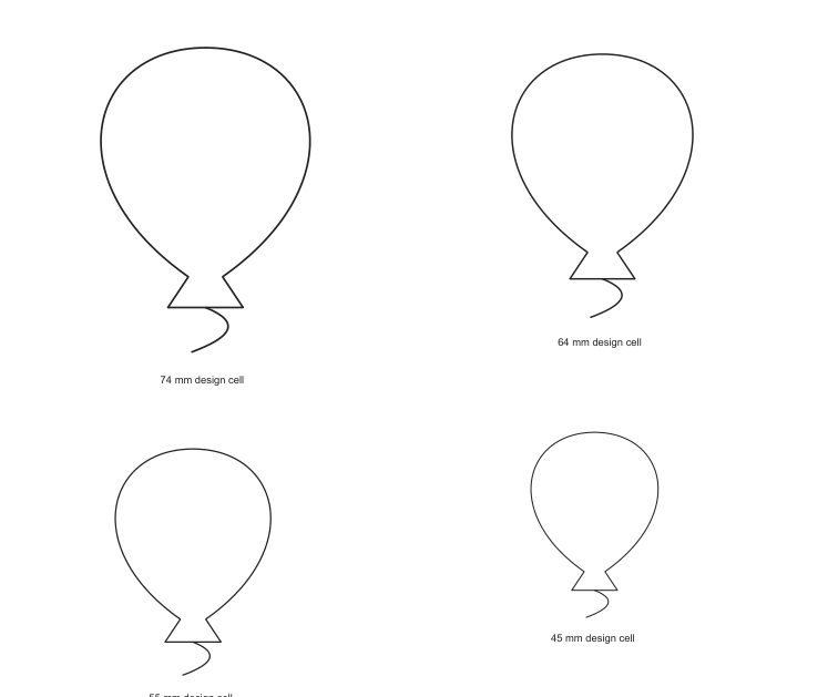 Preview of Hot-air balloon cutouts