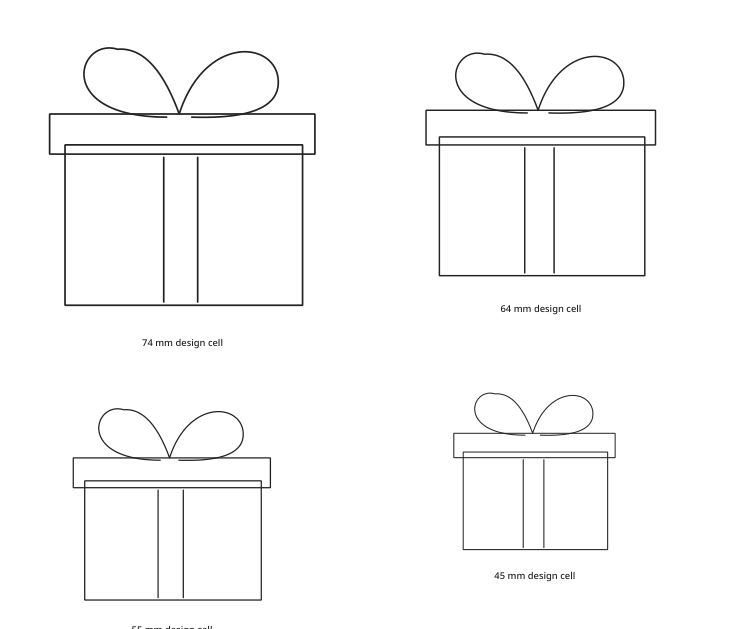 Preview of Gift parcel silhouette collection