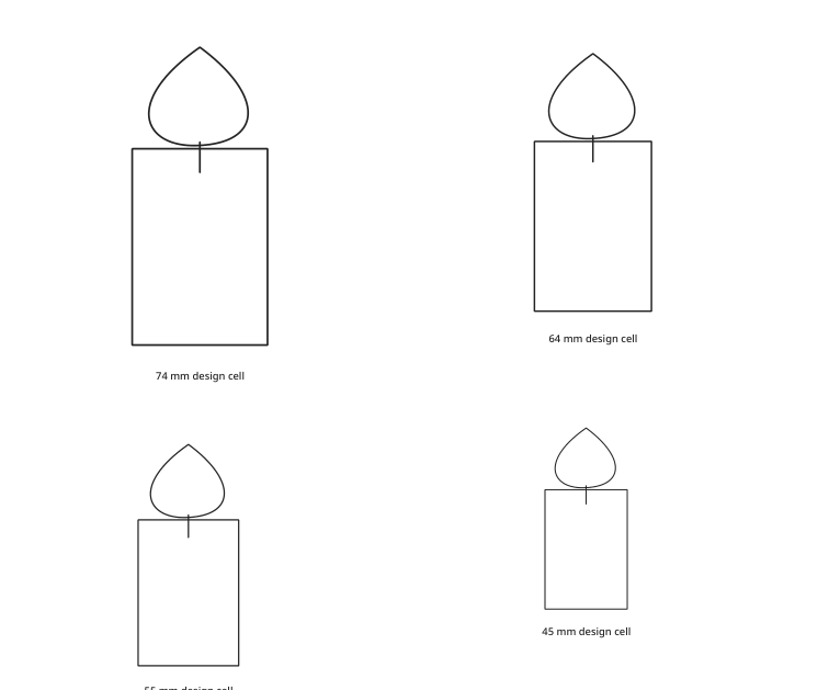 Preview of Birthday candle cutouts