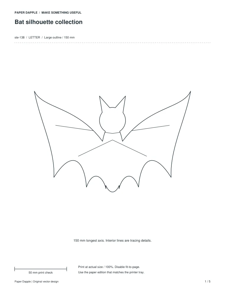 Preview of Bat silhouette collection
