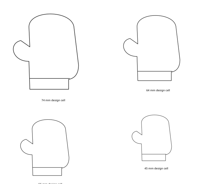 Preview of Mitten outline collection
