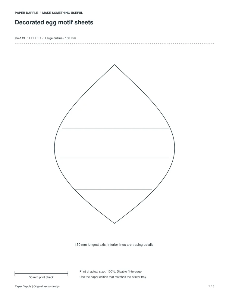 Preview of Decorated egg motif sheets