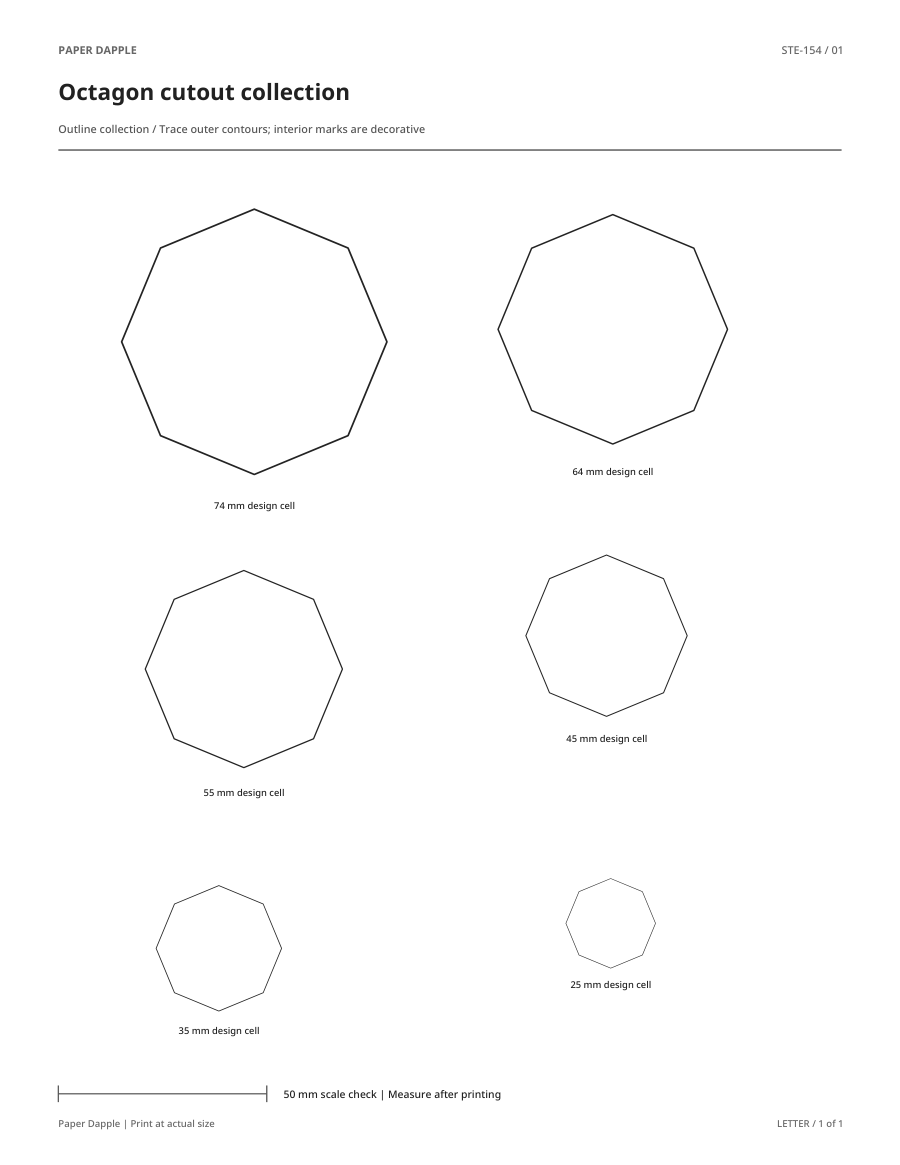 Preview of Octagon cutout collection