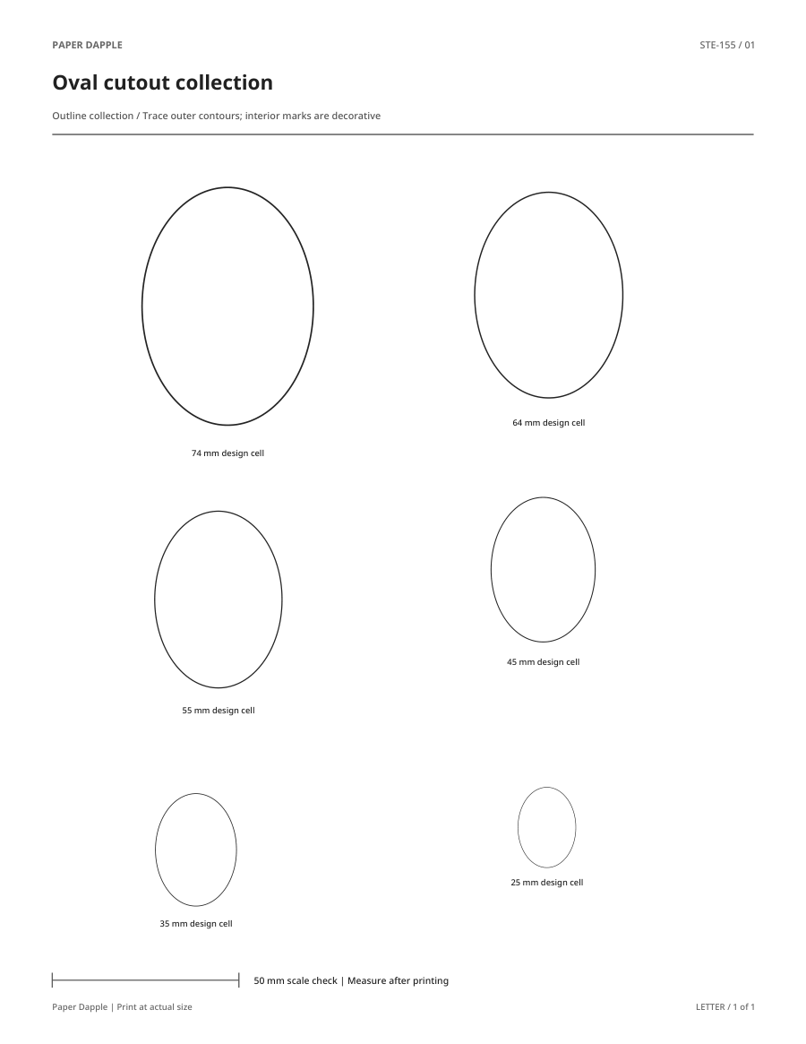 Preview of Oval cutout collection