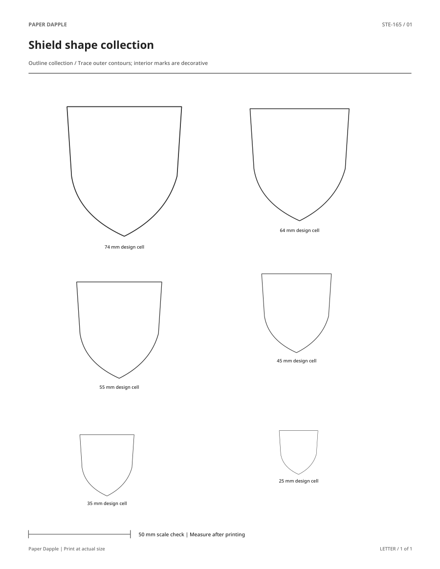 Preview of Shield shape collection