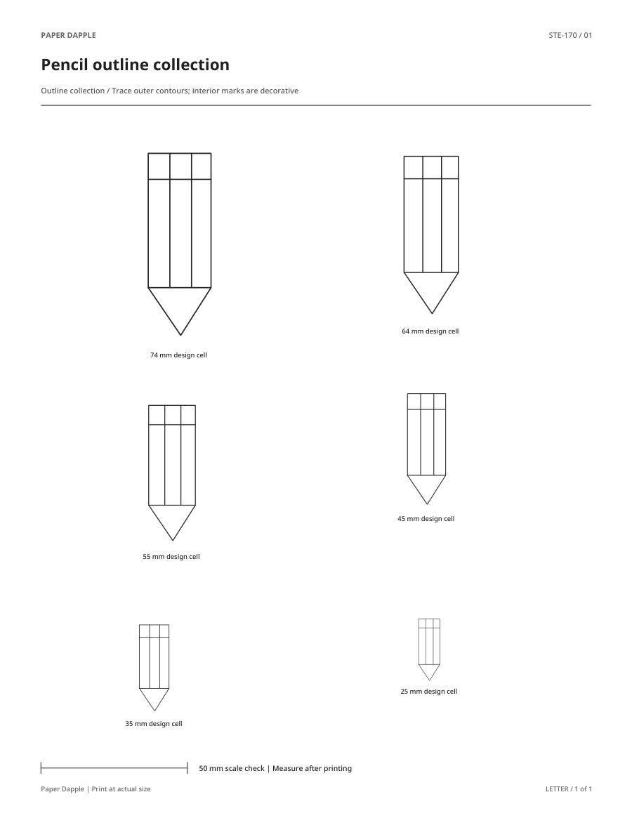 Preview of Pencil outline collection