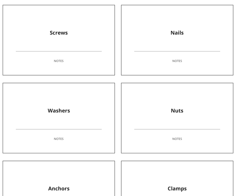 Preview of Workshop supply labels