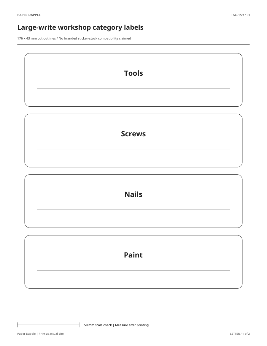 Preview of Large-write workshop category labels