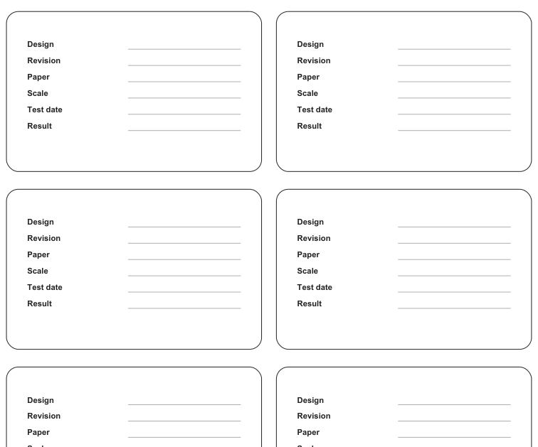 Preview of Paper prototype revision labels